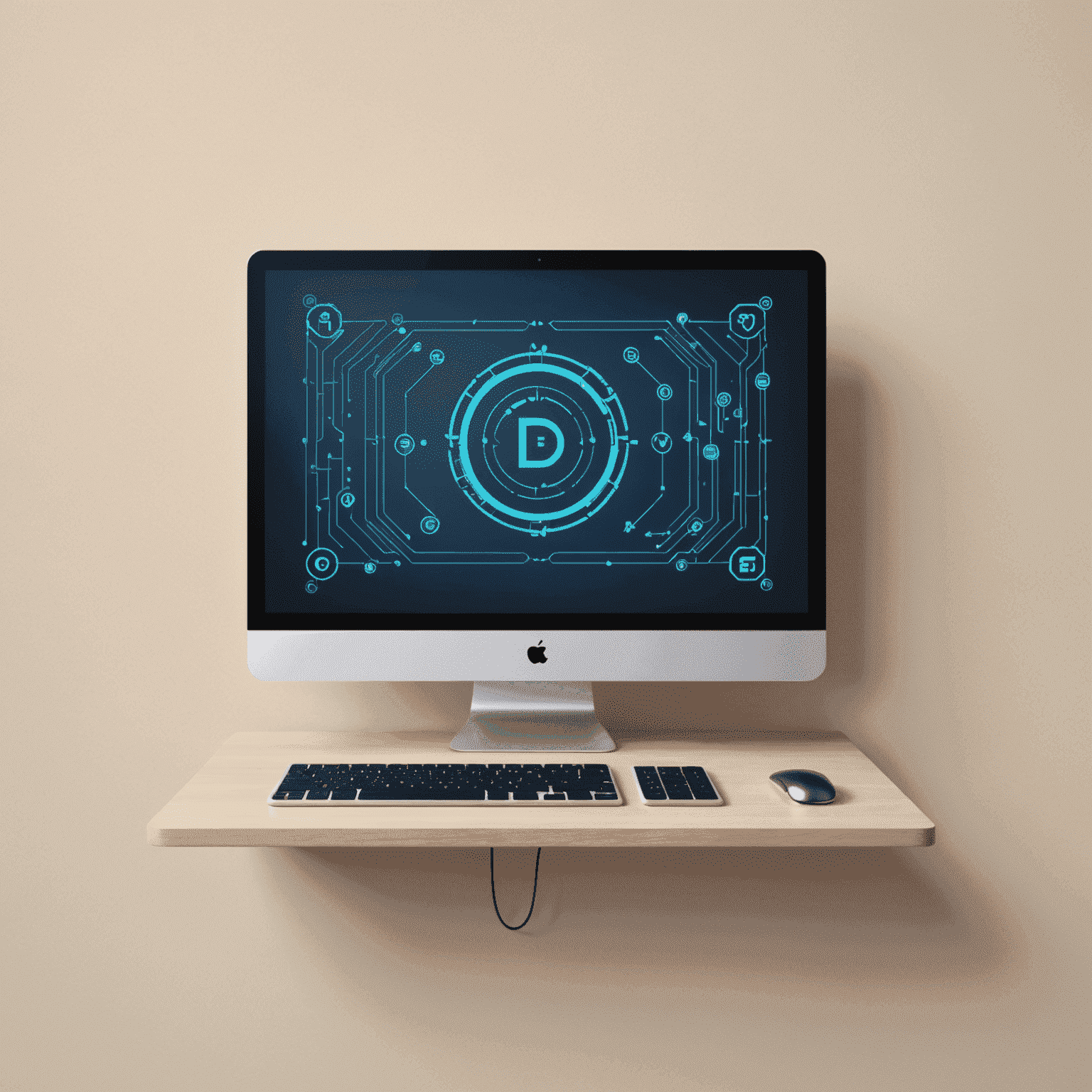 DevEdu logo featuring a stylized computer screen with code symbols, representing web and app development education